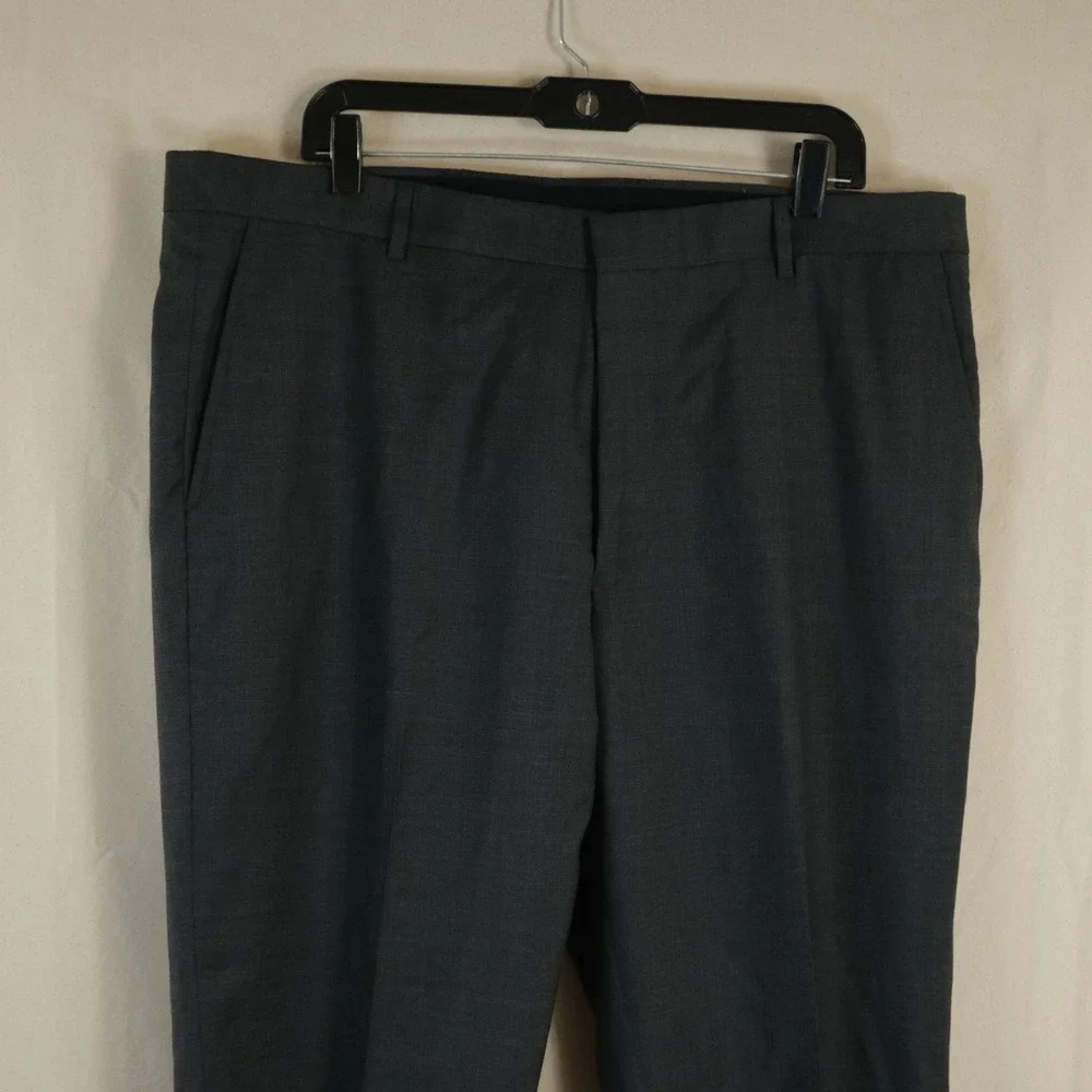 Jos. A. Bank 46R Slim Fit Suit 38x28 100% Wool Gray Two Button Double Vented